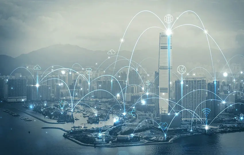 futuristic entrepreneur building digital empire