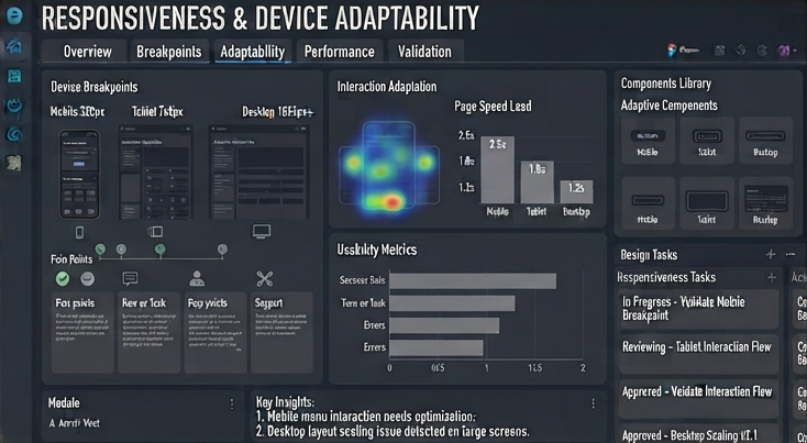 Responsive Design Wireframe View